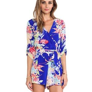 Yumi Kim Liz Silk Floral Romper